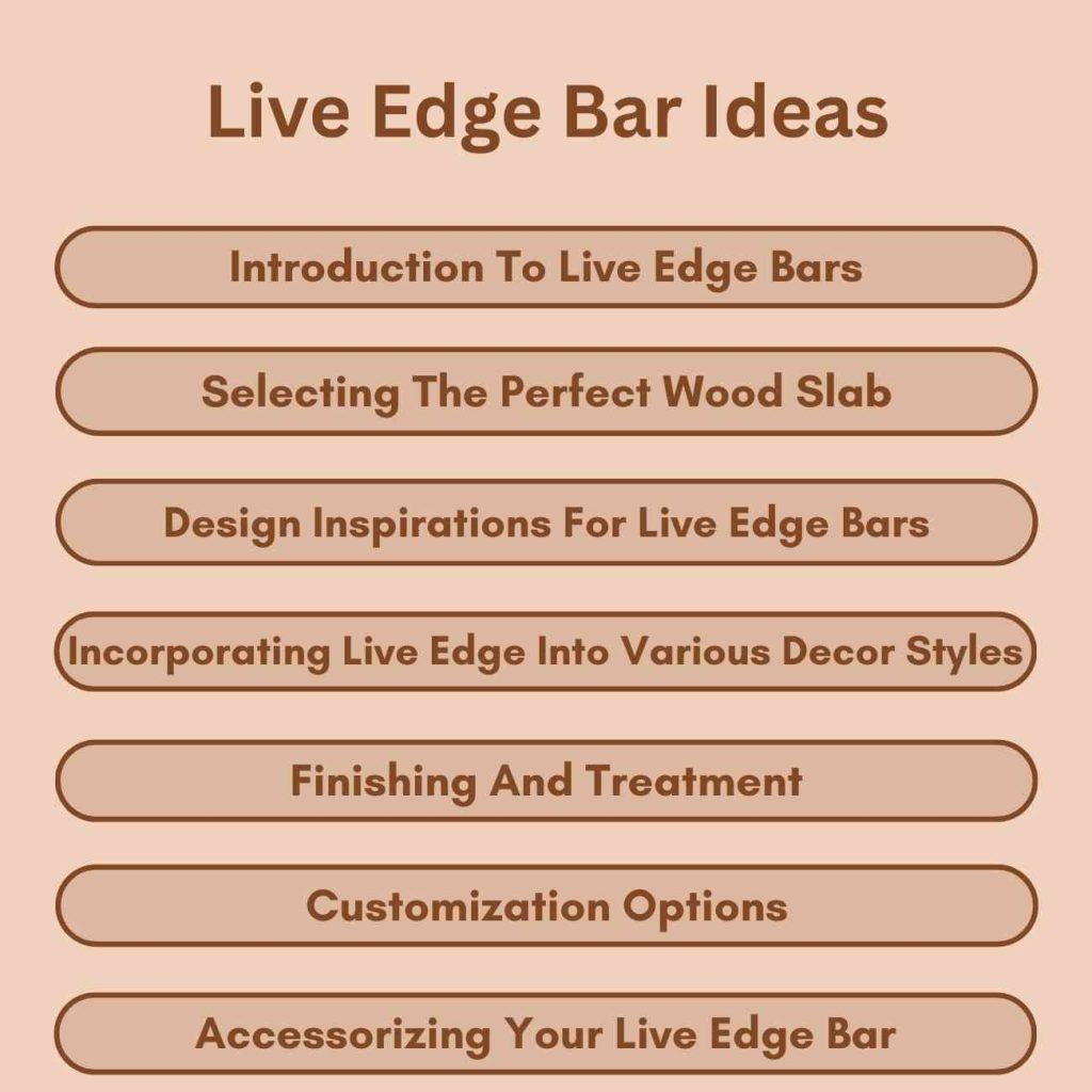 Live Edge Bar Ideas