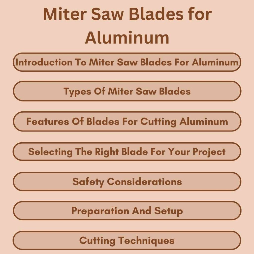 Miter Saw Blades for Aluminum