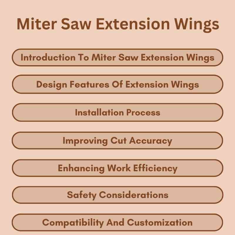 Miter Saw Extension Wings