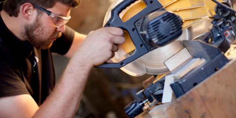 Miter Saw with Laser Light