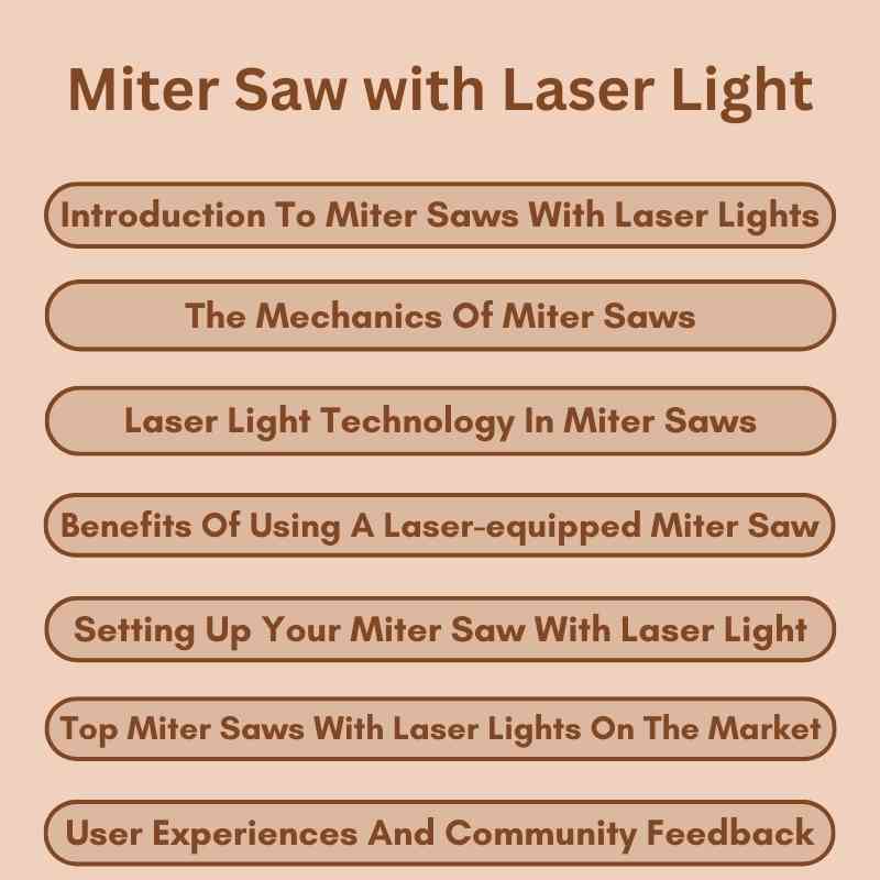 Miter Saw with Laser Light