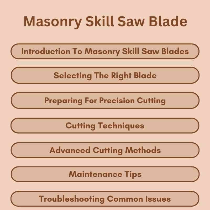 Masonry Skill Saw Blade