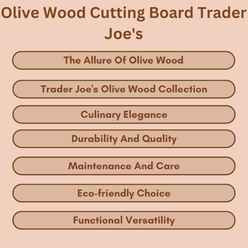 Olive Wood Cutting Board Trader Joe's