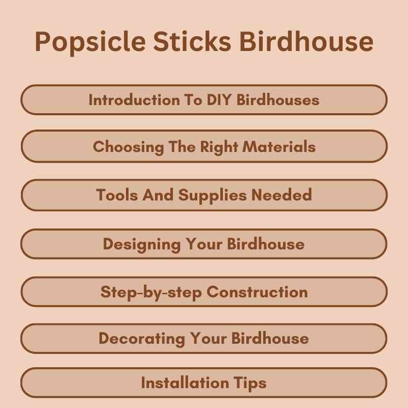 Popsicle Sticks Birdhouse