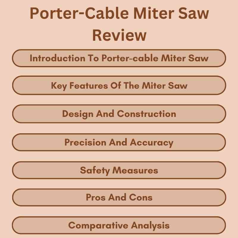Porter-Cable Miter Saw Review