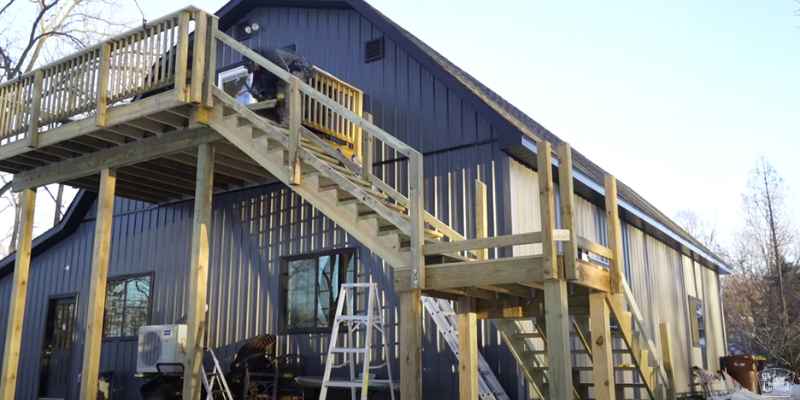 Pressure Treated Lumber Steps