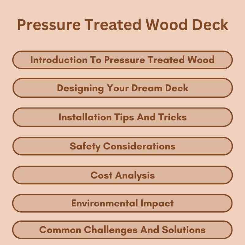 Pressure Treated Wood Deck