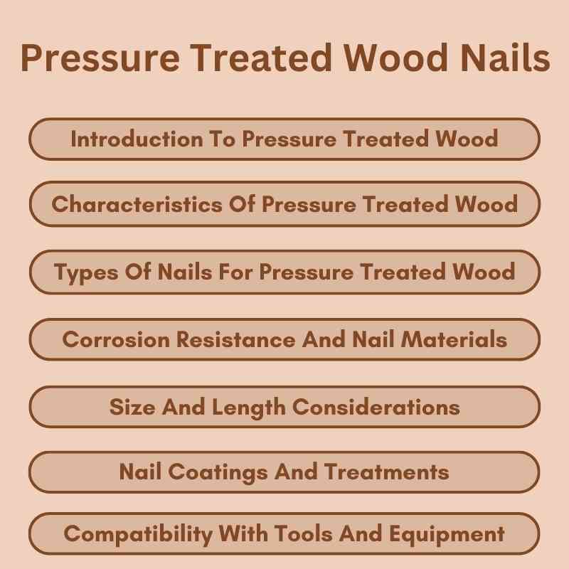 Pressure Treated Wood Nails