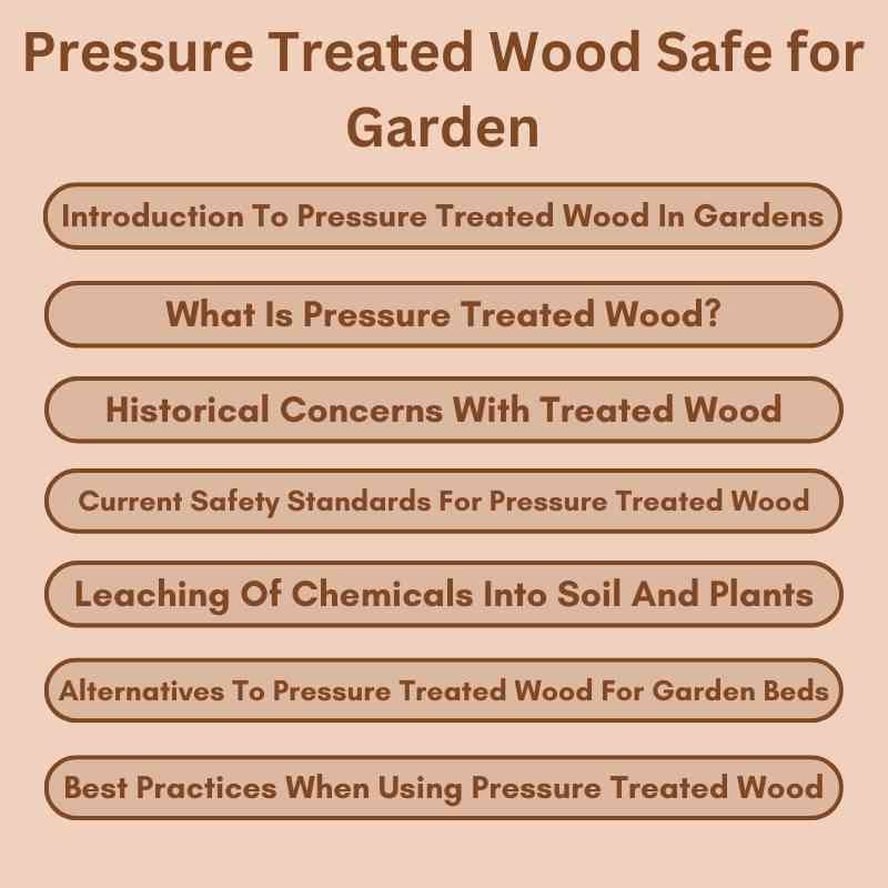 Pressure Treated Wood Safe for Garden