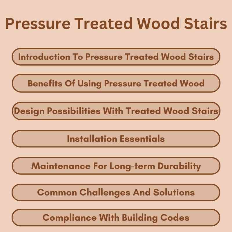 Pressure Treated Wood Stairs