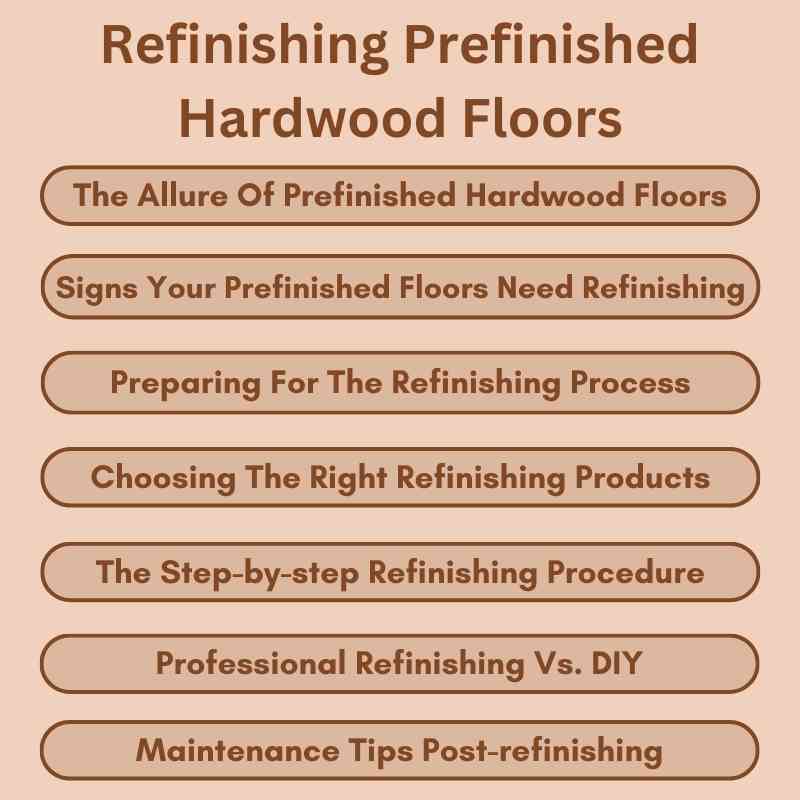 Refinishing Prefinished Hardwood Floors