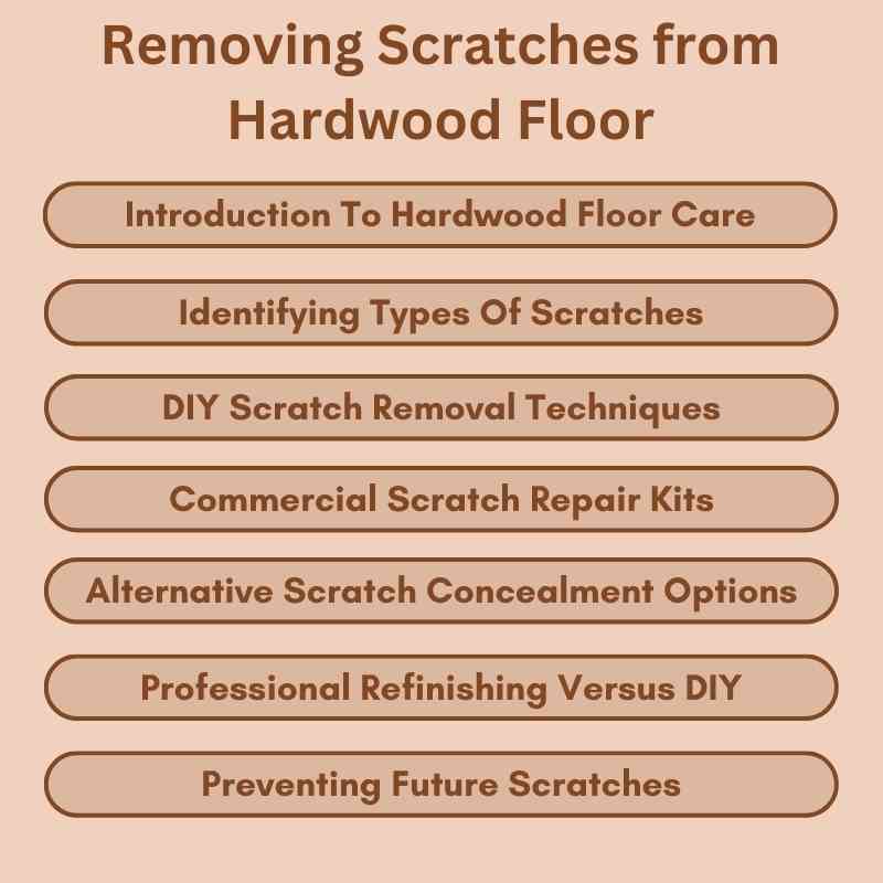 Removing Scratches from Hardwood Floor