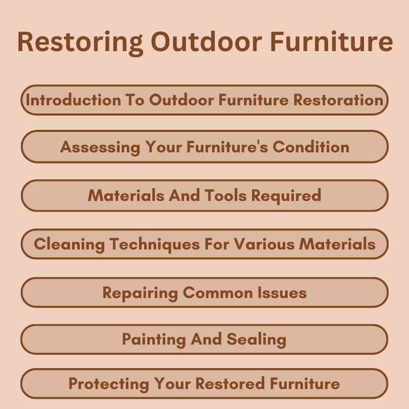 Restoring Outdoor Furniture