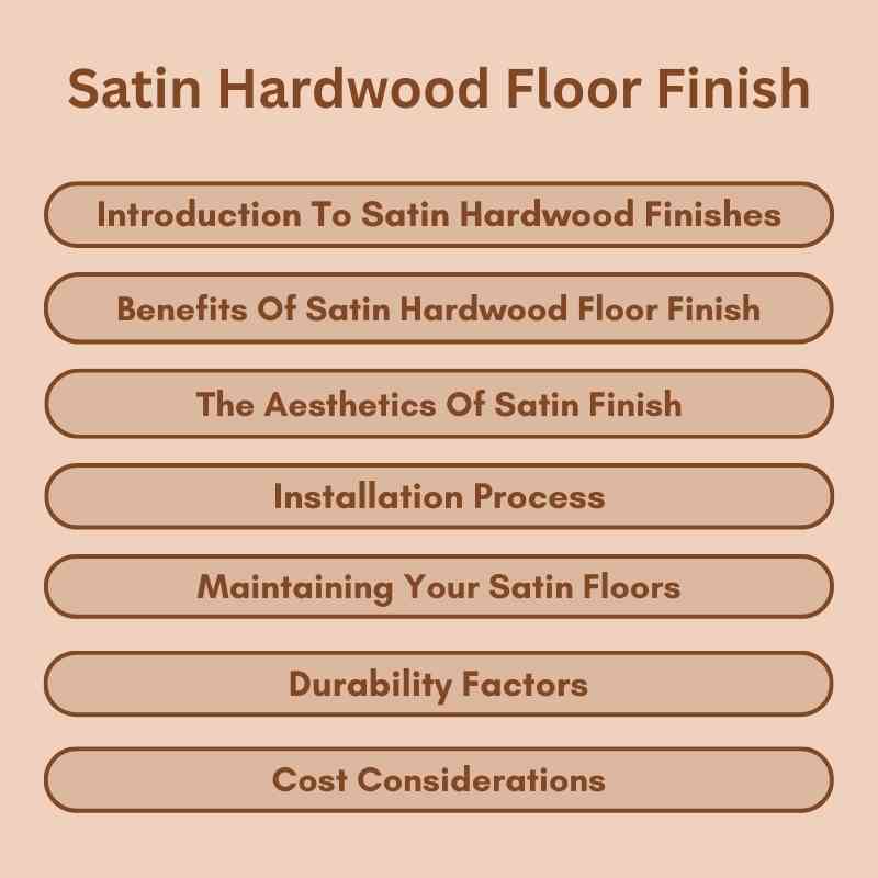 Satin Hardwood Floor Finish