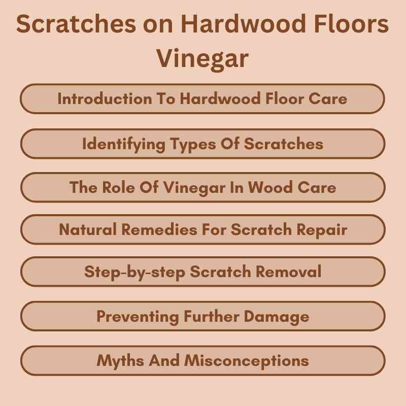 Scratches on Hardwood Floors Vinegar