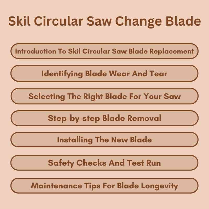 Skil Circular Saw Change Blade