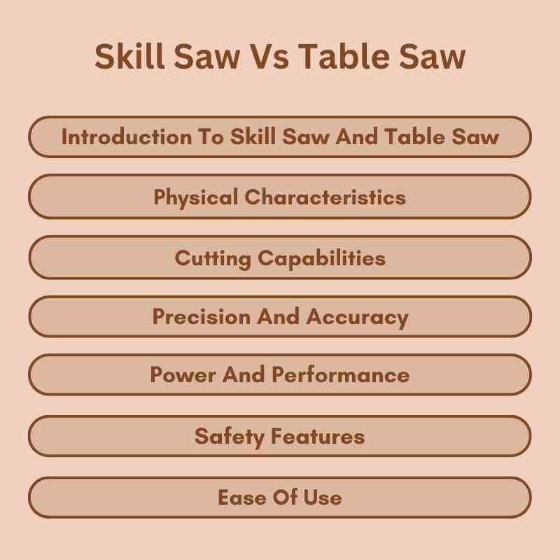 Skill Saw Vs Table Saw