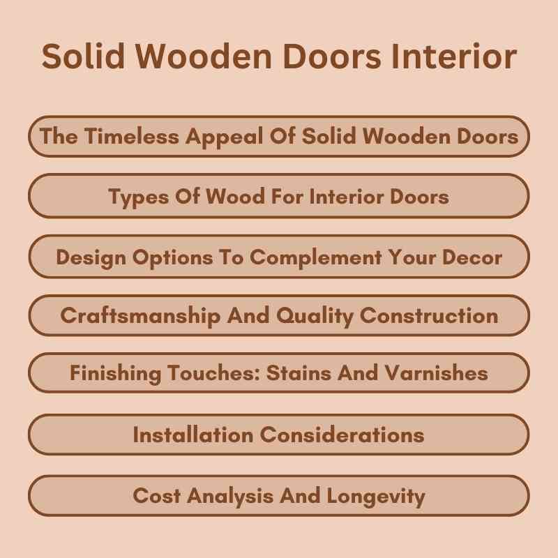 Solid Wooden Doors Interior