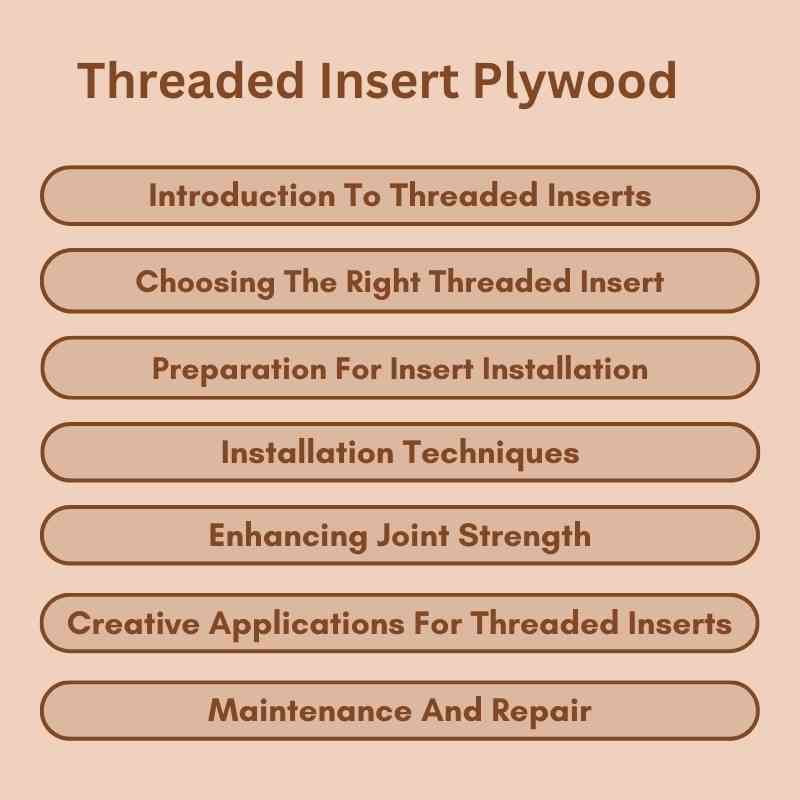 Threaded Insert Plywood