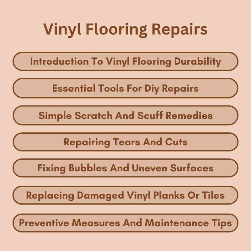 Vinyl Flooring Repairs