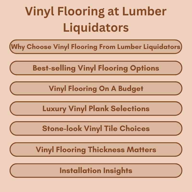 Vinyl Flooring at Lumber Liquidators