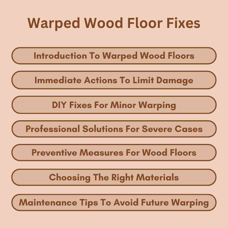 Warped Wood Floor Fixes