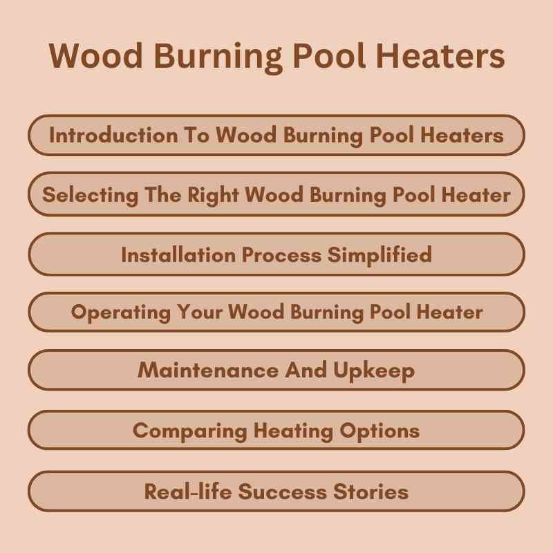 Wood Burning Pool Heaters