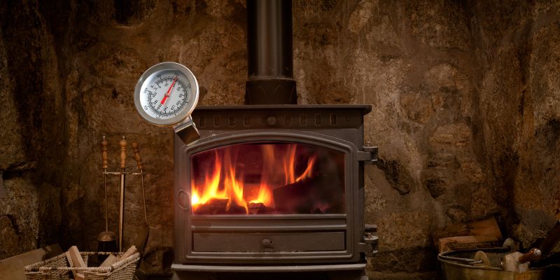 Wood Burning Stove Thermometer Magnetic