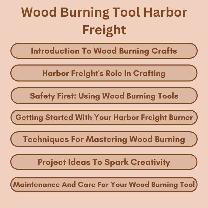 Wood Burning Tool Harbor Freight