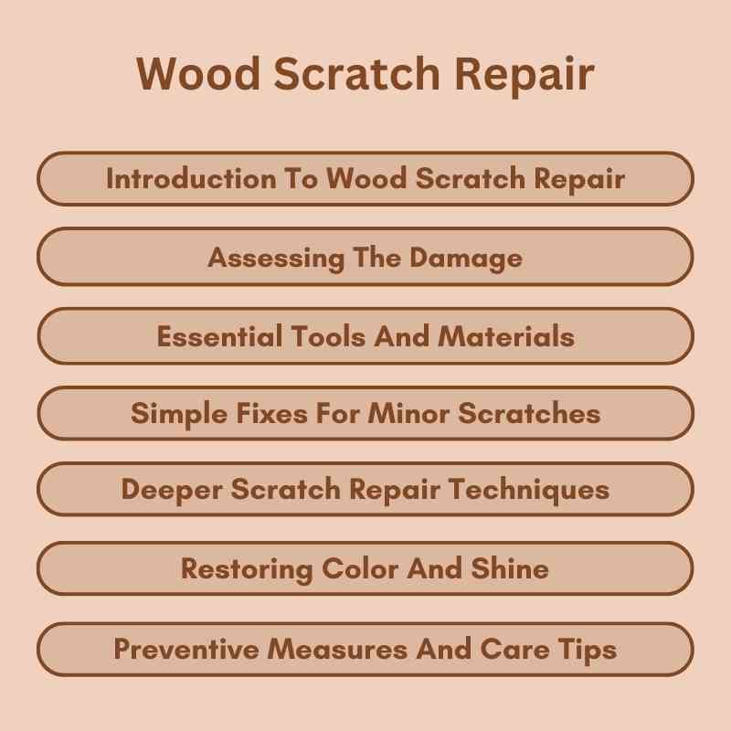 Wood Scratch Repair