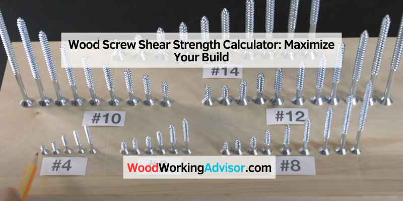 Wood Screw Shear Strength Calculator