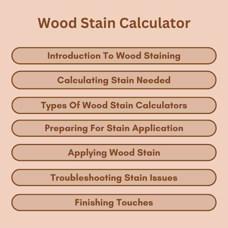 Wood Stain Calculator