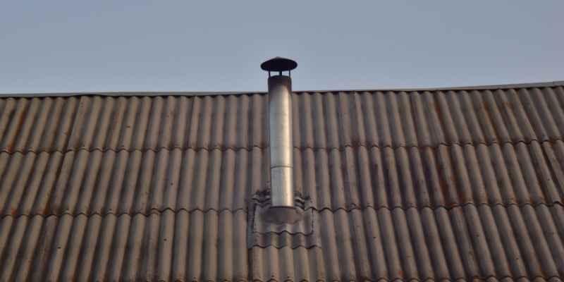 Wood Stove Chimney Boot for Metal Roof