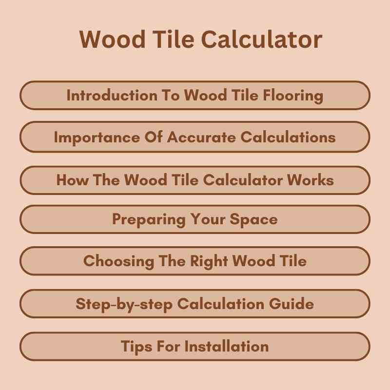 Wood Tile Calculator