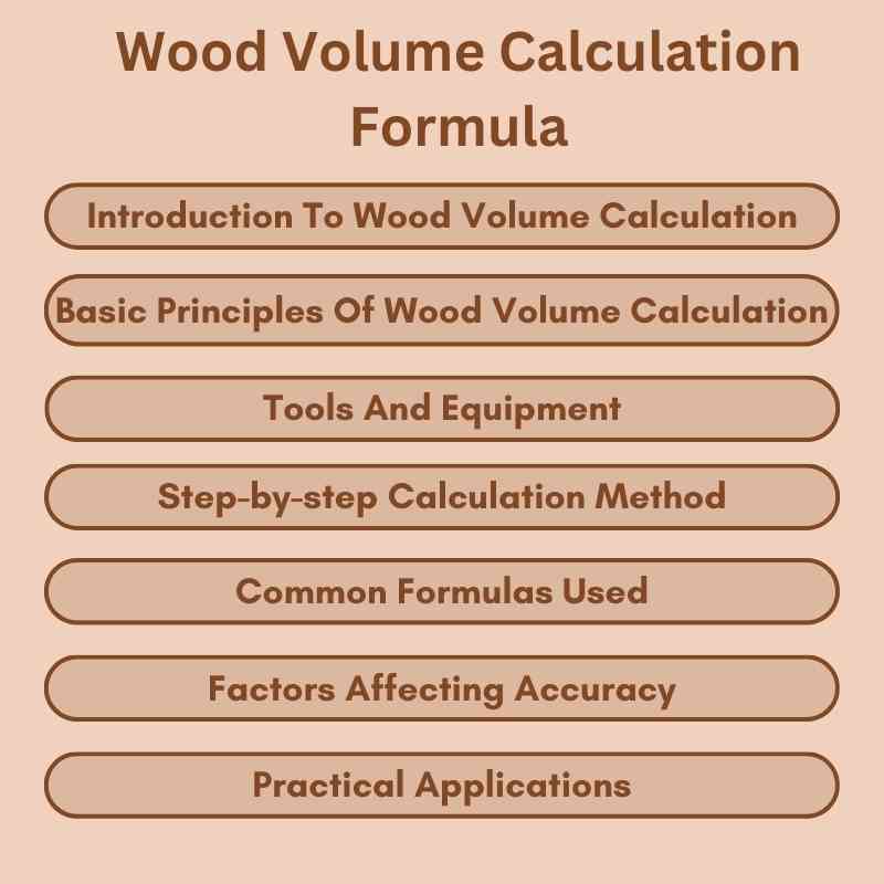 Wood Volume Calculation Formula