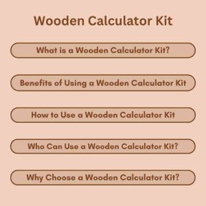 Wooden Calculator Kit