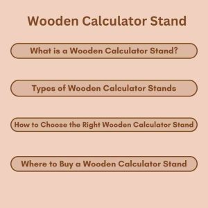 Wooden Calculator Stand