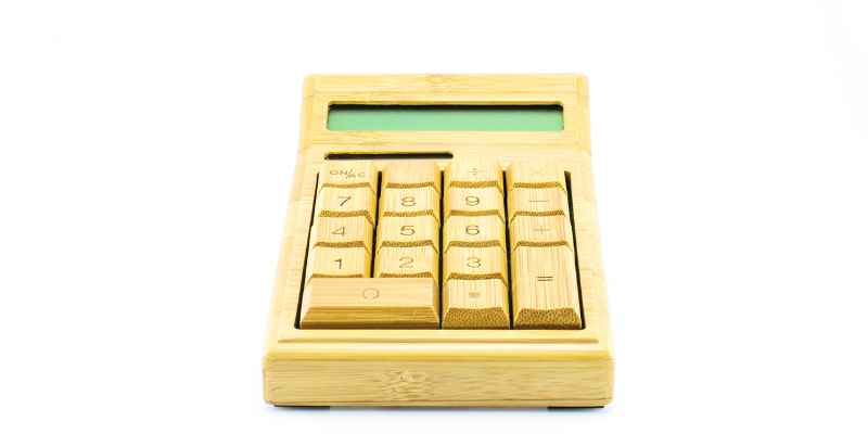 Wooden Calculator With Name