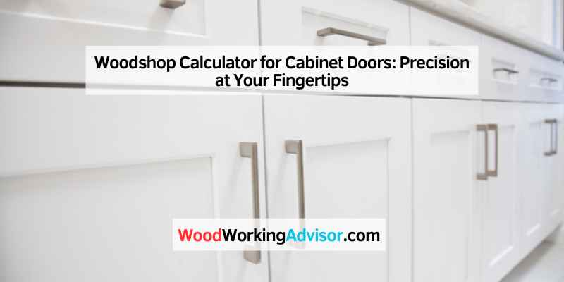 Woodshop Calculator for Cabinet Doors