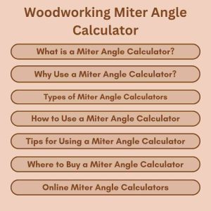 Woodworking Miter Angle Calculator