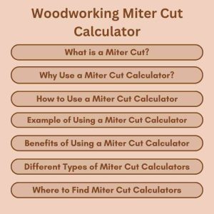 Woodworking Miter Cut Calculator