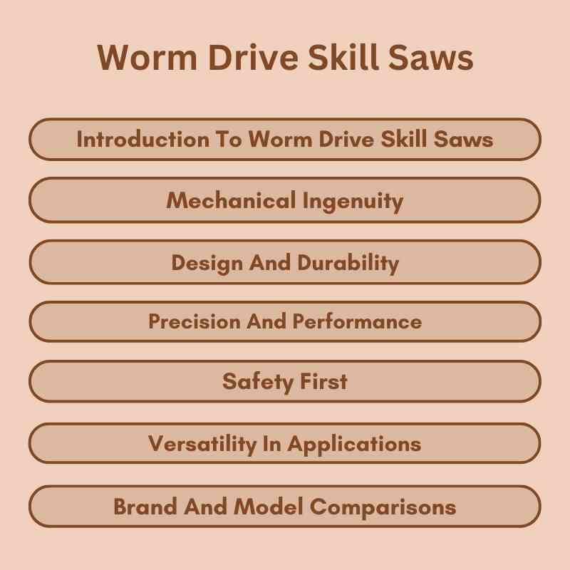 Worm Drive Skill Saws