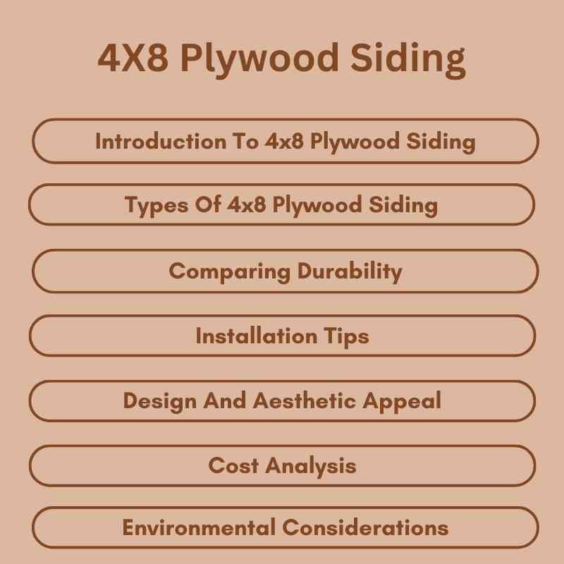 4X8 Plywood Siding