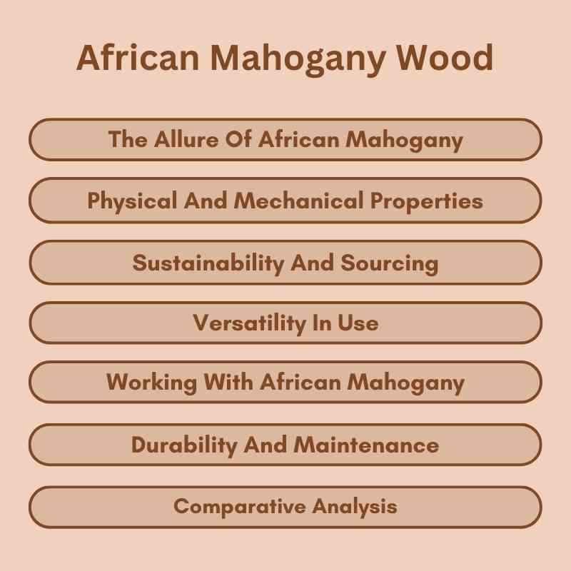 African Mahogany Wood