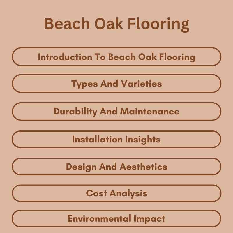 Beach Oak Flooring