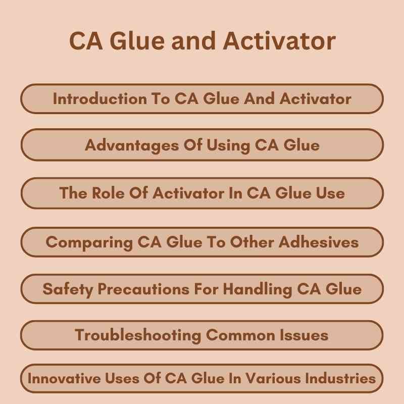 CA Glue and Activator