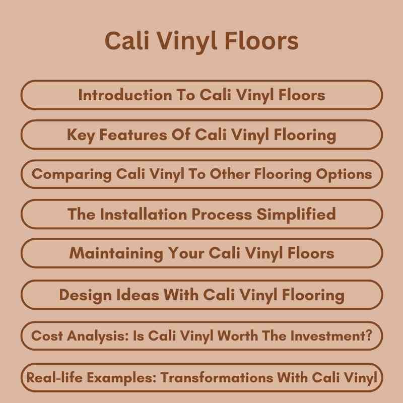 Cali Vinyl Floors