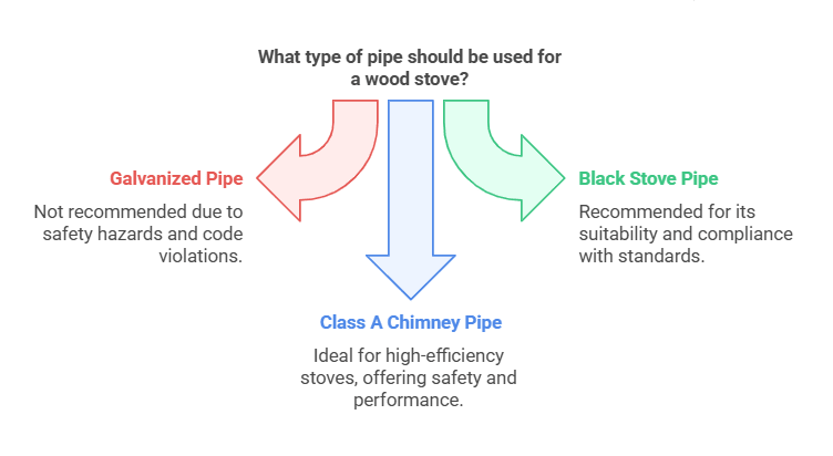 Can You Use Galvanized Pipe for Wood Stove