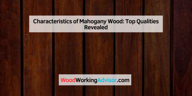 Characteristics of Mahogany Wood