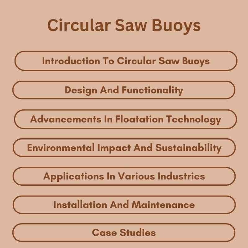 Circular Saw Buoys
